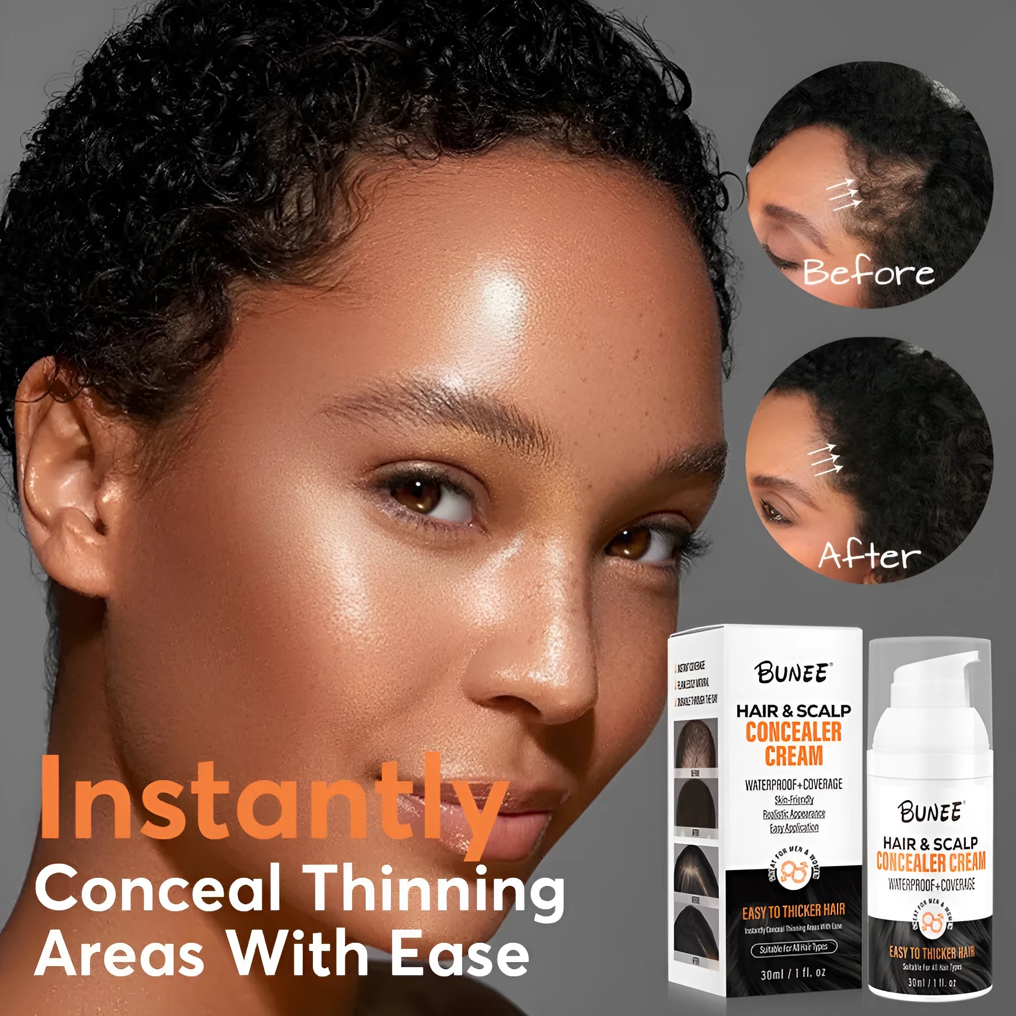 30ml hair concealer pomade for thinning hair coverage and scalp nourishment