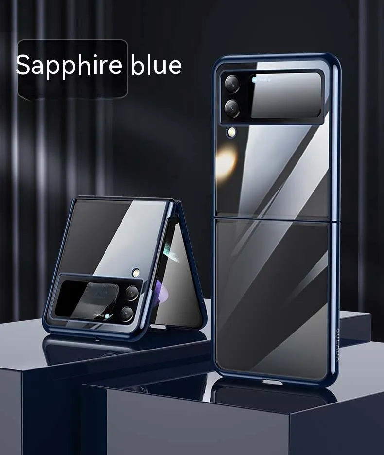 Hard PC phone case for Samsung Z Flip 3 and Flip 4 5G in black