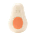 Avocado green themed pet spray brush with massage and hair removal functions on an ABS plastic handle.
