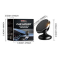 Black magnetic car foldable phone holder with compact ABS design on a desk surface