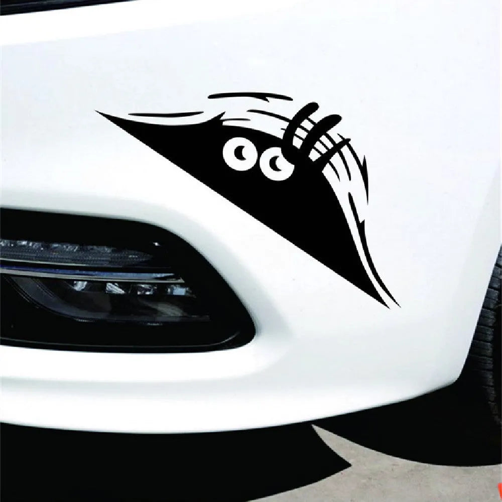Self adhesive body sticker showing smiley and angry face designs on 19cm by 7cm size.