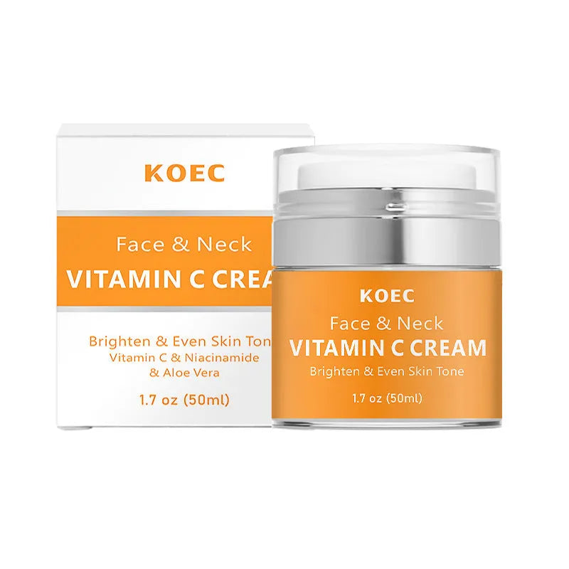 Jar of KOECHA Retinol Neck Cream, 50g net content, with English labelling