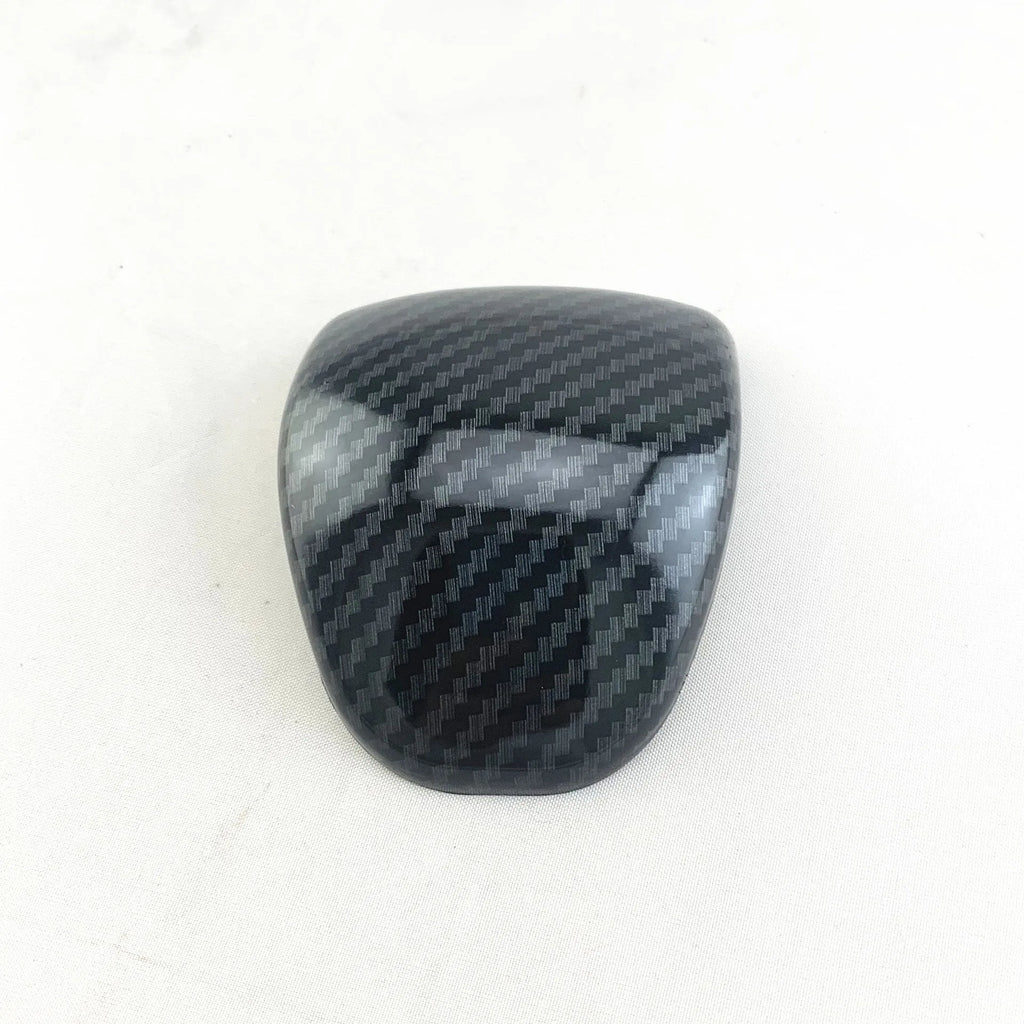 Smart RunK3 carbon fibre pattern gear shift head cover made from black ABS plastic