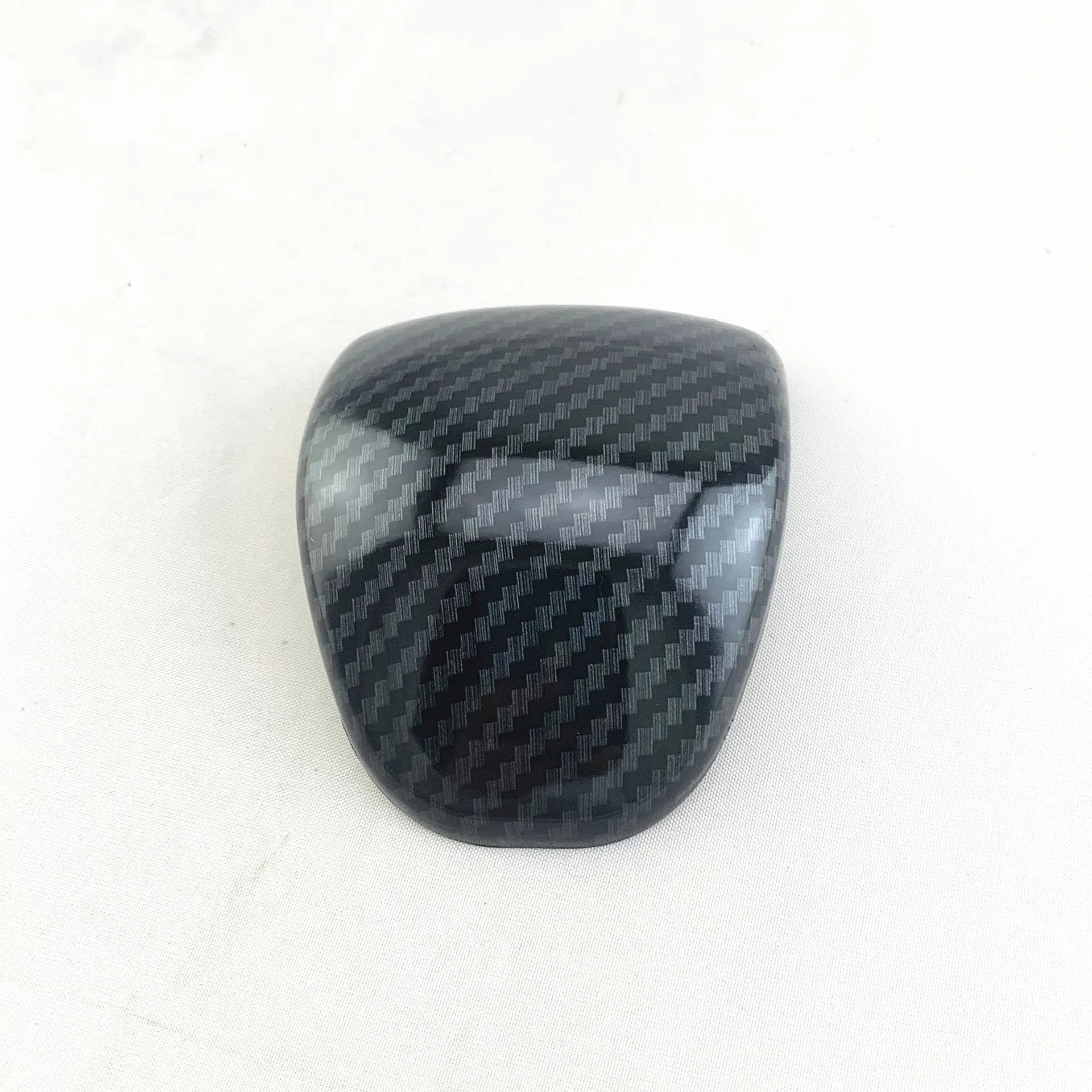 Smart RunK3 carbon fibre pattern gear shift head cover made from black ABS plastic