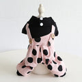 Lapel shoulder strap couple dog clothes in four-legged and skirt styles for small to medium dogs