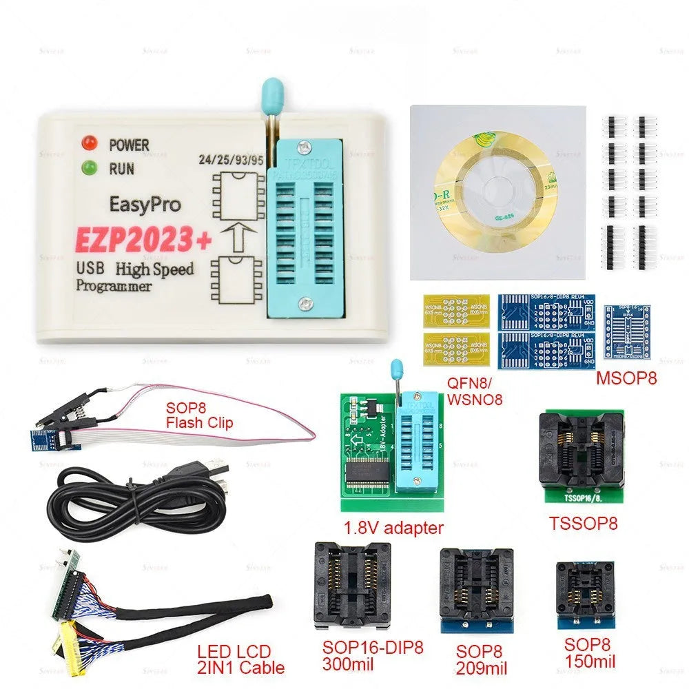 EZP2023 high-speed programmer with USB 2.0 interface for automotive fault detection and offline replication