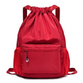 Solid colour leisure travel backpack in Oxford cloth with curved shoulder strap, capacity below 20L