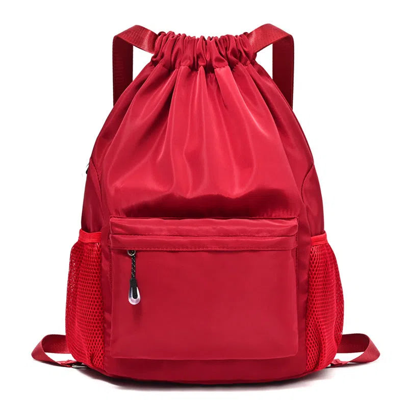 Solid colour leisure travel backpack in Oxford cloth with curved shoulder strap, capacity below 20L