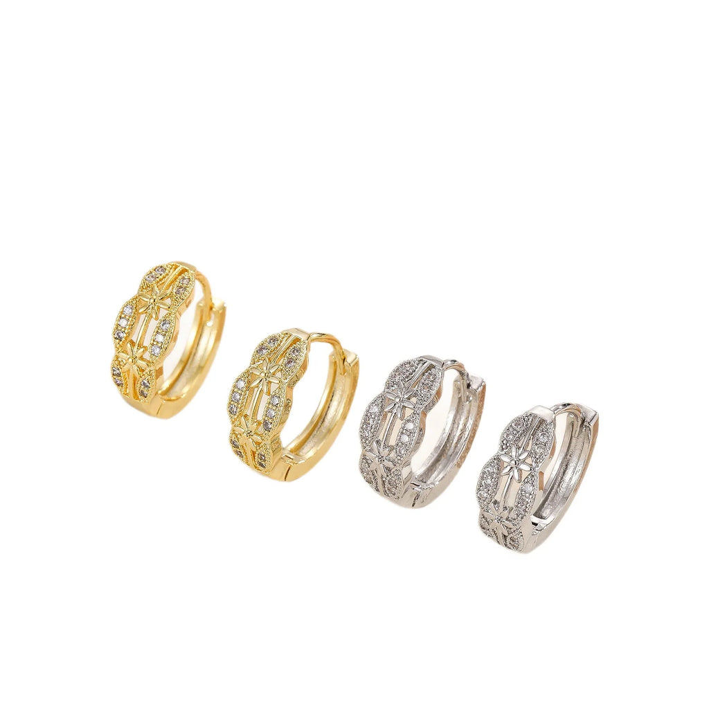 Hollow out drop dangle earrings for women with open cutout design, available in Style1 and Style2