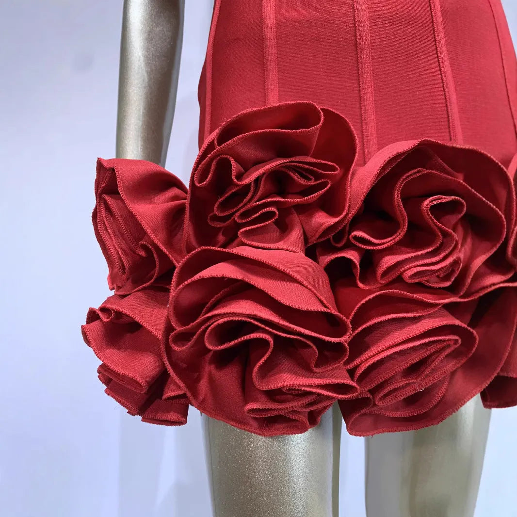 Women's solid colour mid-waist dress in polyester fabric with European sizing