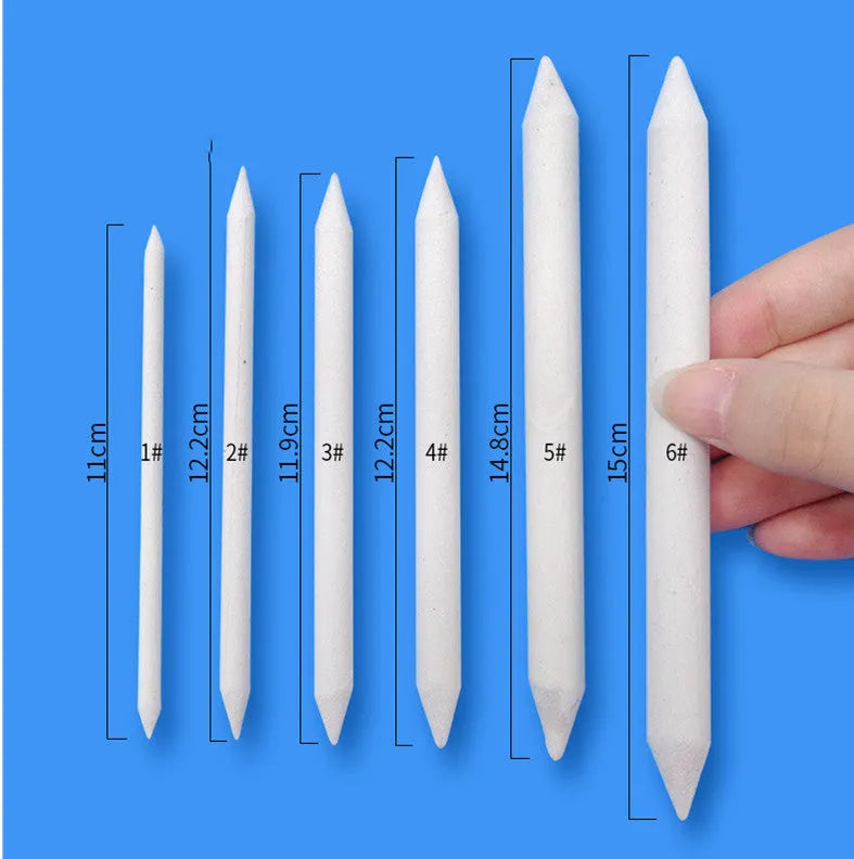 Set of rice paper eraser pens in pen format with 3 or 6 sticks for art sketching