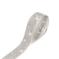 Glass self-adhesive water drill strip in white and AB colour for clothing and shoe decoration