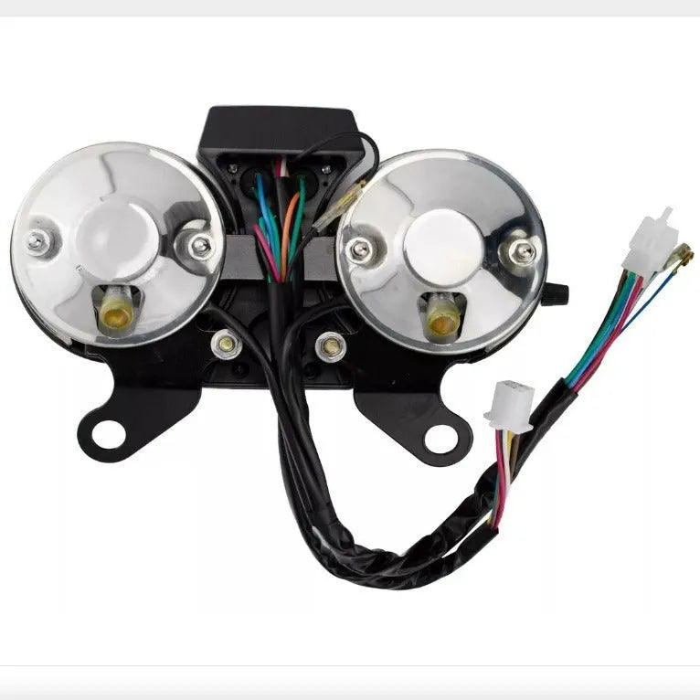 Black alloy speedometer gauge for Italika Ft125 Dt125 motorcycle models