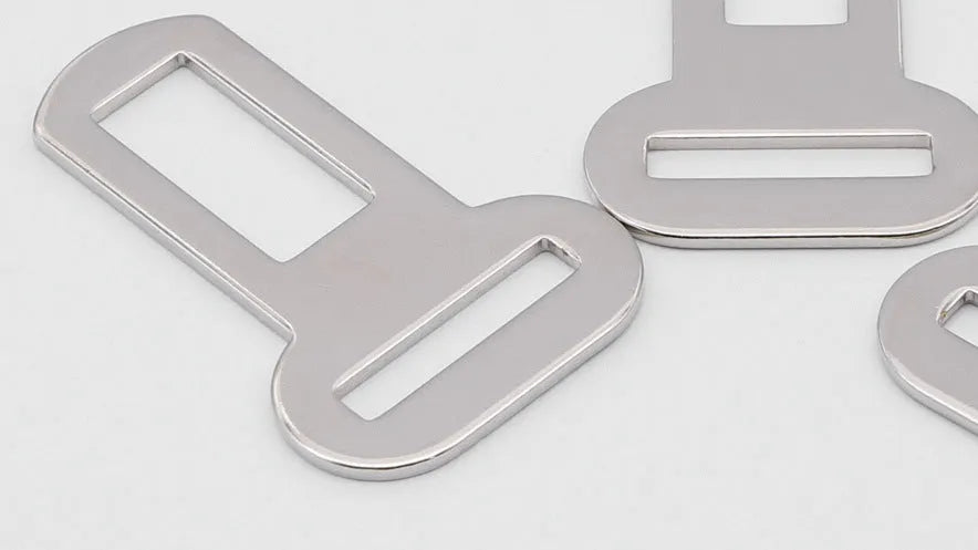 26mm silver metal pet leash buckle with safety latch mechanism