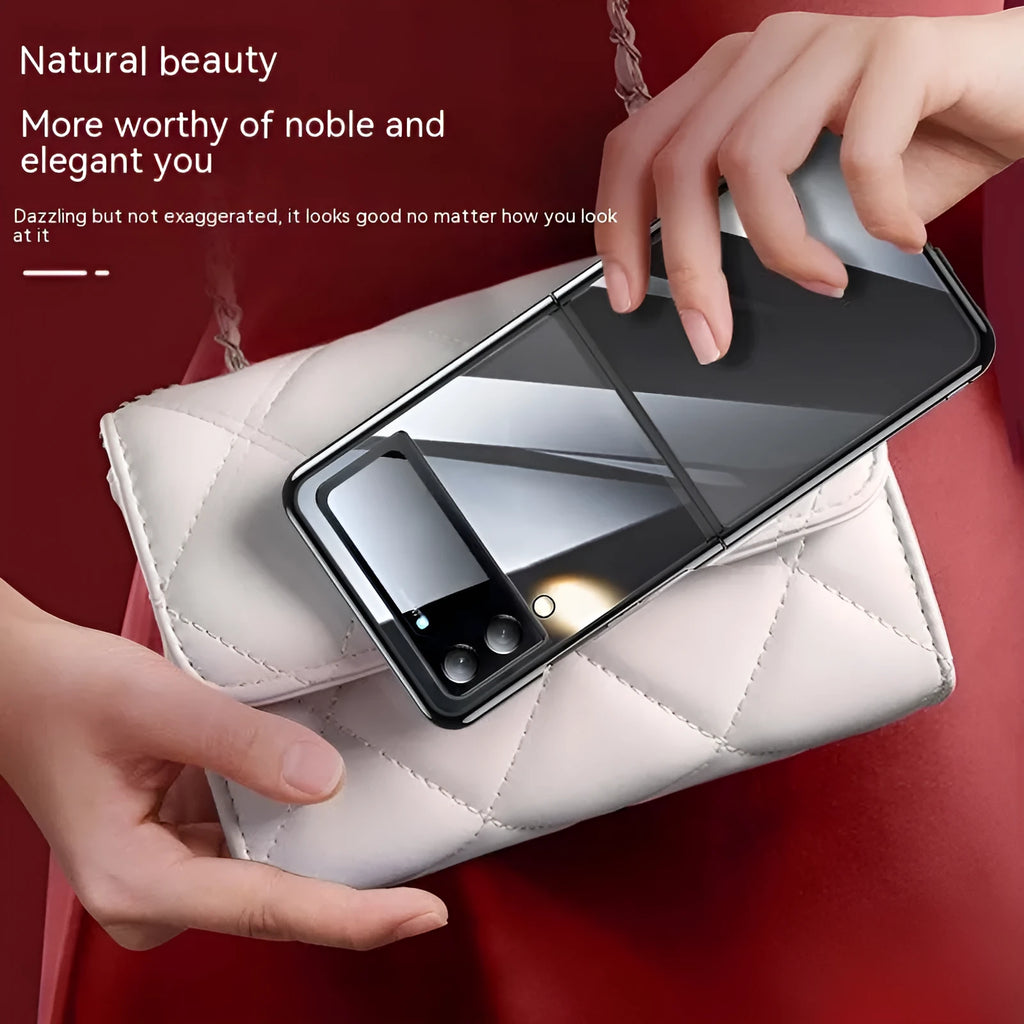 Hard PC phone case for Samsung Z Flip 3 and Flip 4 5G in black