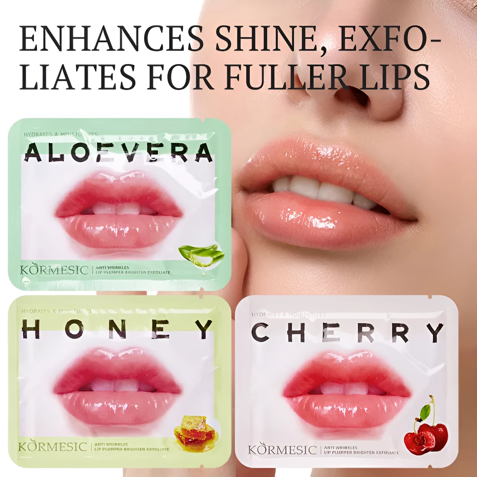 Aloe blueberry fruit lip mask labial membrane patch 8g for neutral skin women