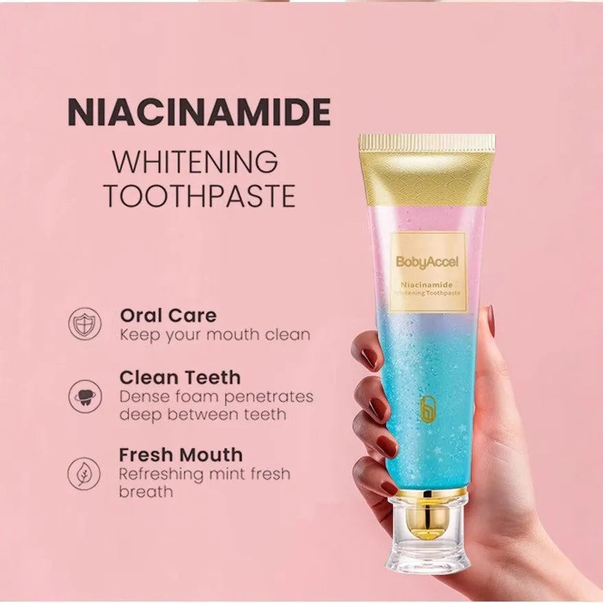 100g tube of nicotinamide whitening toothpaste for adult cleaning and brightening