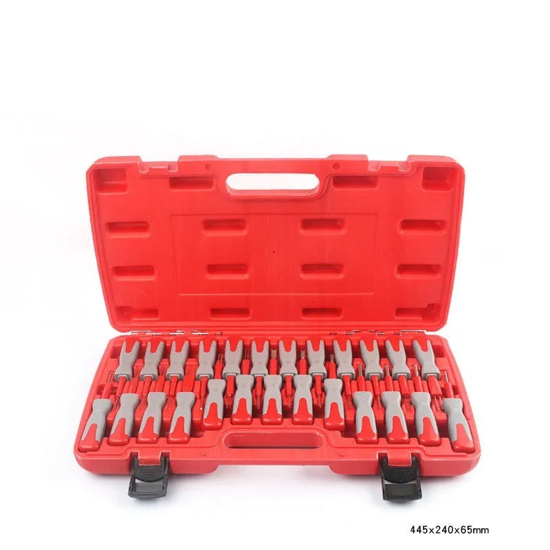 25-piece car terminal removal needle tool set for automotive electrical connector disassembly