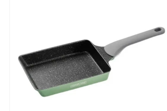 Green non-stick breakfast frying pan, 26cm omelette pan with composite multi-layer bottom, 1.09kg