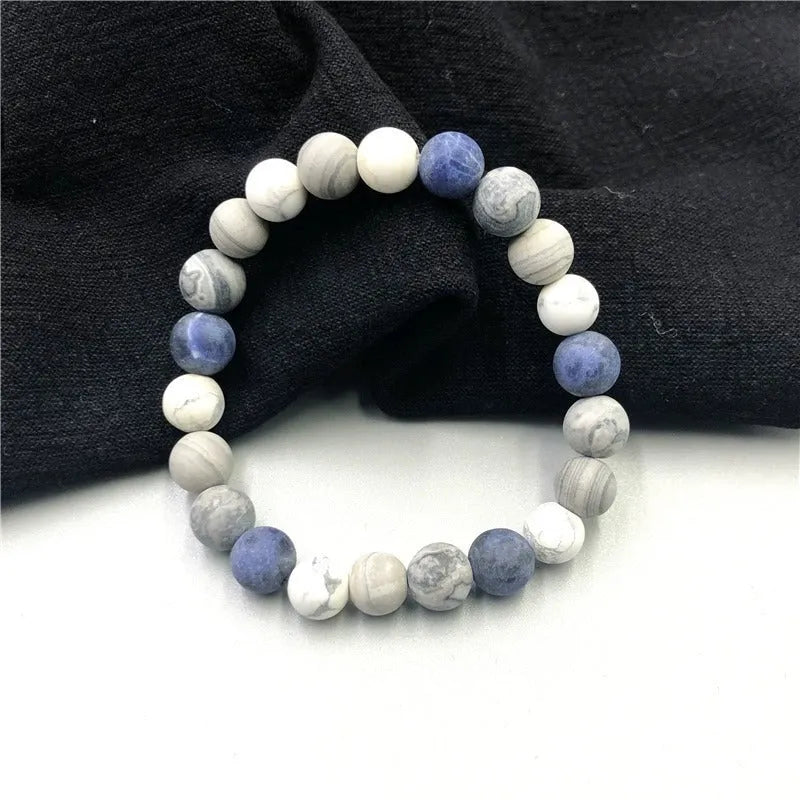 Handmade universe wind planet stone bracelet with U-shaped bead in unisex design