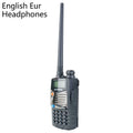 Baofeng UV-5RA dual-band walkie talkie with dual display and multiple headset configuration options