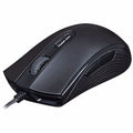 Pulsefire Core RGB wired gaming mouse in black or pink with ergonomic design and USB cable