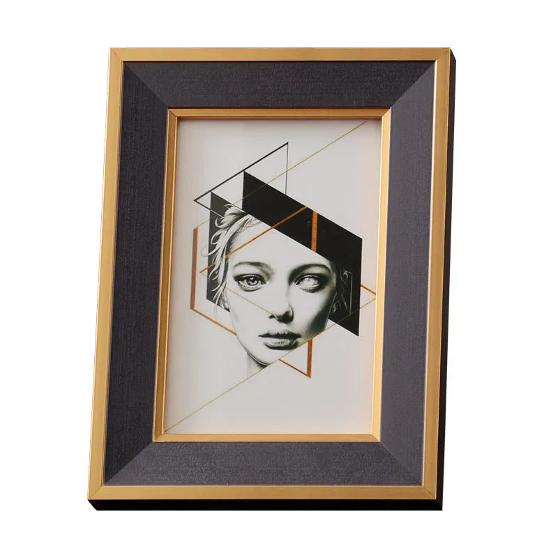 Solid wood desktop picture frame decoration in 6 7 10 inch size options