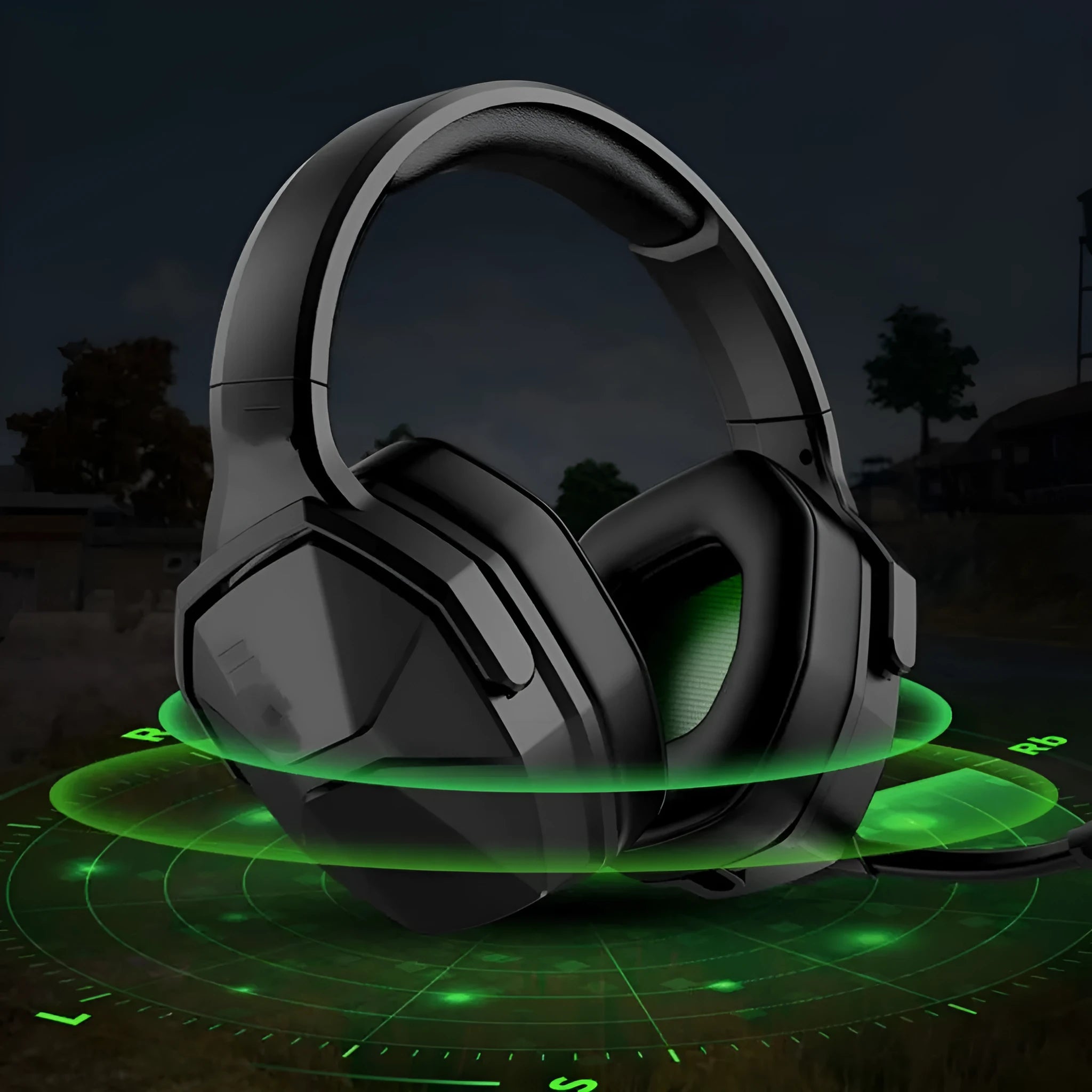 V13 Pink Cute Cat wired gaming headset with 7.1 channel surround sound, USB, and microphone