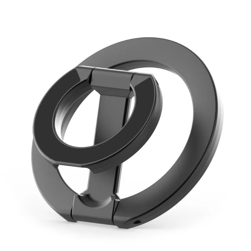 Double-sided magnetic phone holder in alloy, available in four colours: Cool Black, Ivory White, Dark Night Purple, Yuefeng Blue