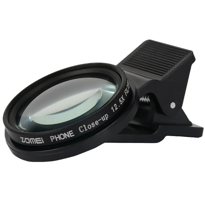 Smartphone macro lens with 37mm diameter and aluminium alloy frame for close-up photography