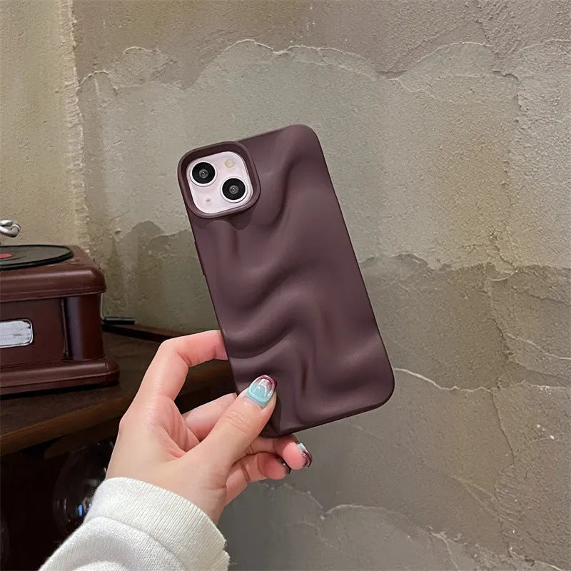 Matte TPU iPhone case in frosted antique white with anti-drop and anti-fingerprint back cover design