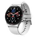 Bluetooth call smart watch with music recording, 1.28 inch screen, black or white, TPU silicone strap