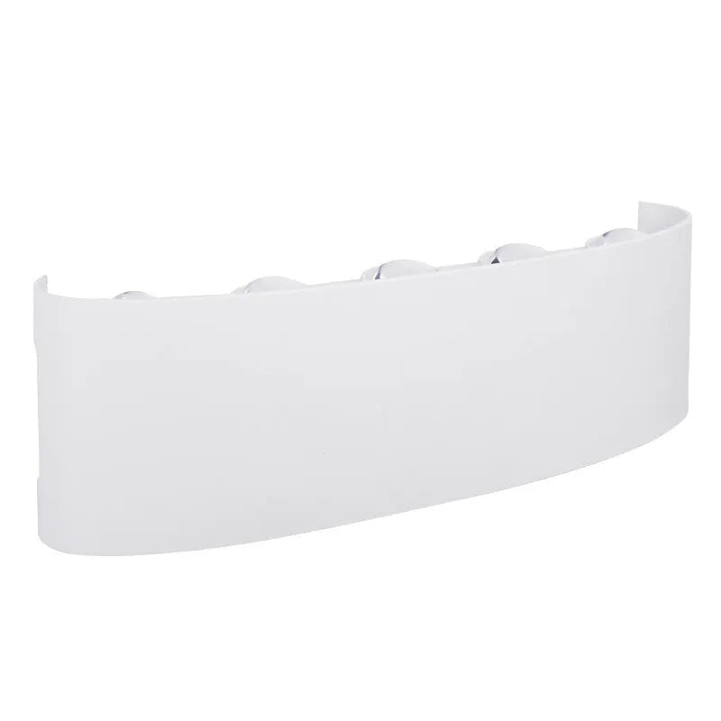 IP65 waterproof outdoor LED telescope wall lamp in white plastic design