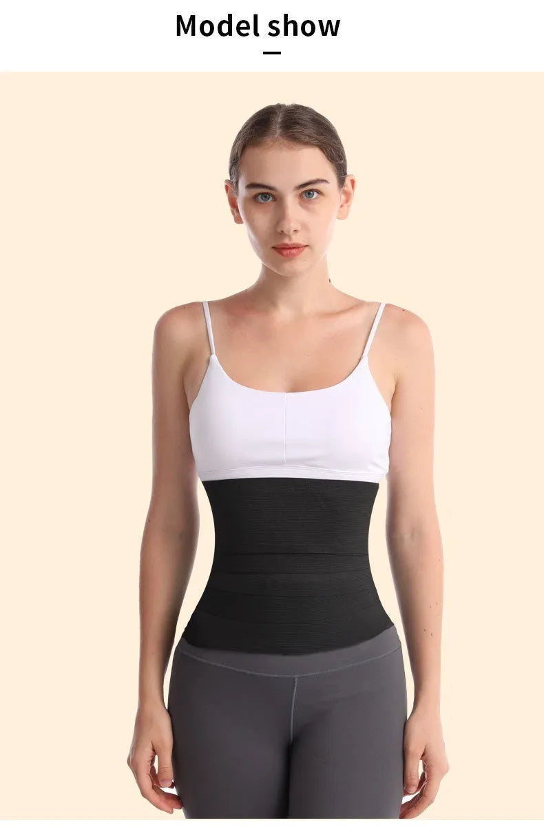 Polyester waist trainer exercise restraint belt in 10cm width showing length options from 1 to 8 metres