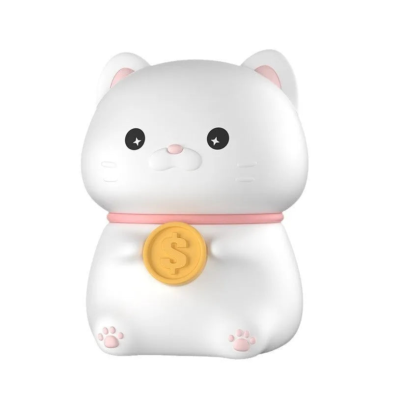 Silicone USB charging night light with gold coin and fortune colours, cartoon animal Zodiac design, 1W, 93x88x121mm