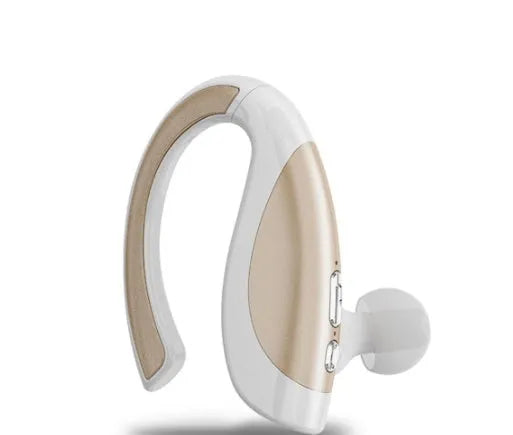 Arealer X16 wireless Bluetooth in-ear headphone with earhook in black on white background
