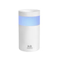 Mini USB humidifier 300ml in grey, pink or white, 73x73x132mm, with USB cable and sponge rod