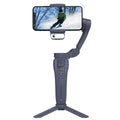 Three-axis anti-shake phone bracket with AI module in English version, ABS construction, small holder and charging cable included