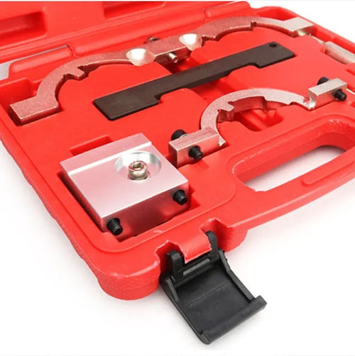 Red chrome-vanadium steel timing tool set for Opel 1.4T Oncla LUJ engine repair.