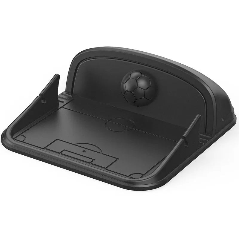 Peak-X5 coloured silicone automobile phone holder for car or desk.