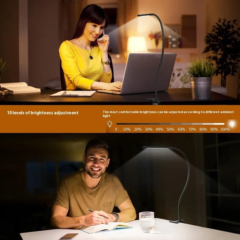 100-LED reading eye protection lamp with USB power supply and 26CM size for study or bedside use