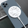 Silicone protective cover for Magsafe wireless charger in black, shockproof anti-fall design