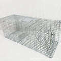 Fully automatic galvanized steel foldable cat trap cage with pedal mechanism