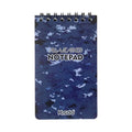 Waterproof spiral notebook with stone paper pages in camouflage colour options