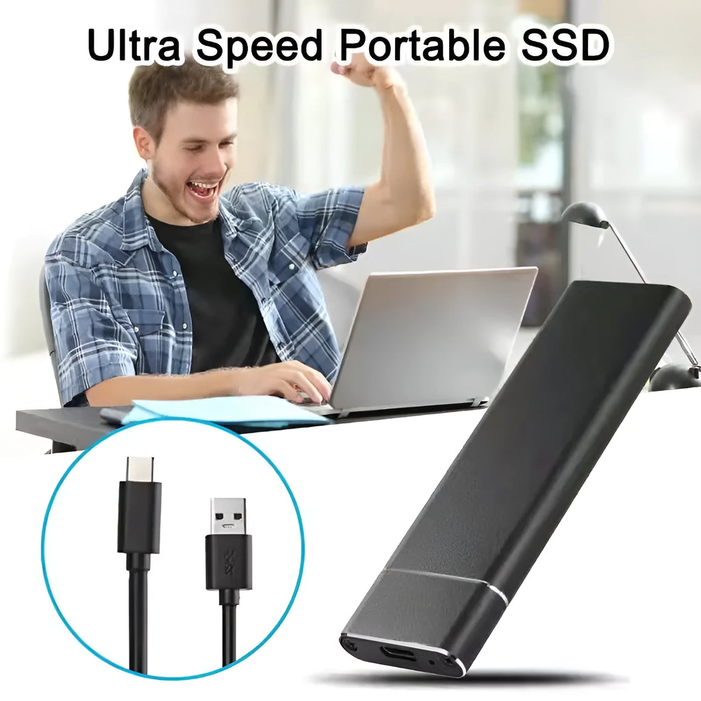 6TB external mobile hard disk with metal shell in black blue orange red silver colour options