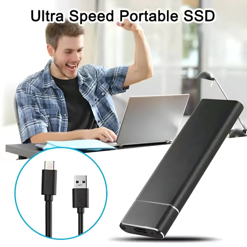 6TB external mobile hard disk with metal shell in black blue orange red silver colour options
