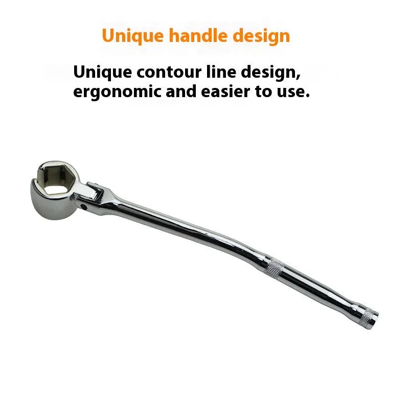 22mm hexagonal oxygen sensor removal tool with bright chrome finish measuring 270mm length