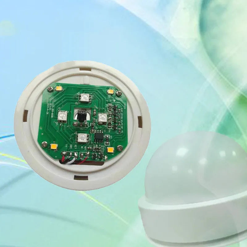 Colourful 3D shooting night light with remote control and touch operation on USB power