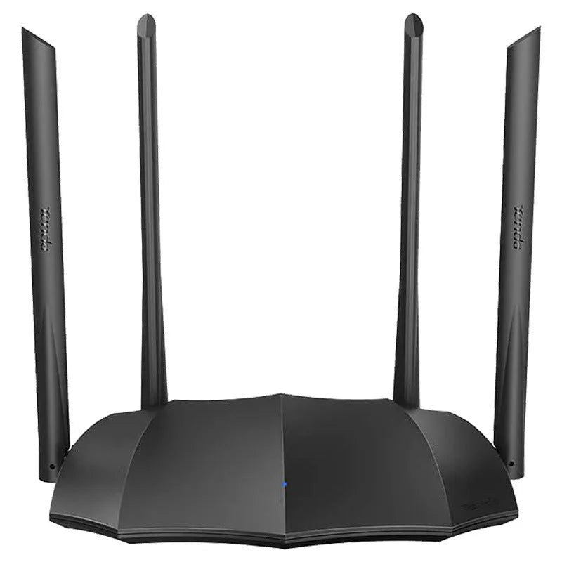 AC8 dual-band gigabit wireless router with multi-language firmware and compact dimensions