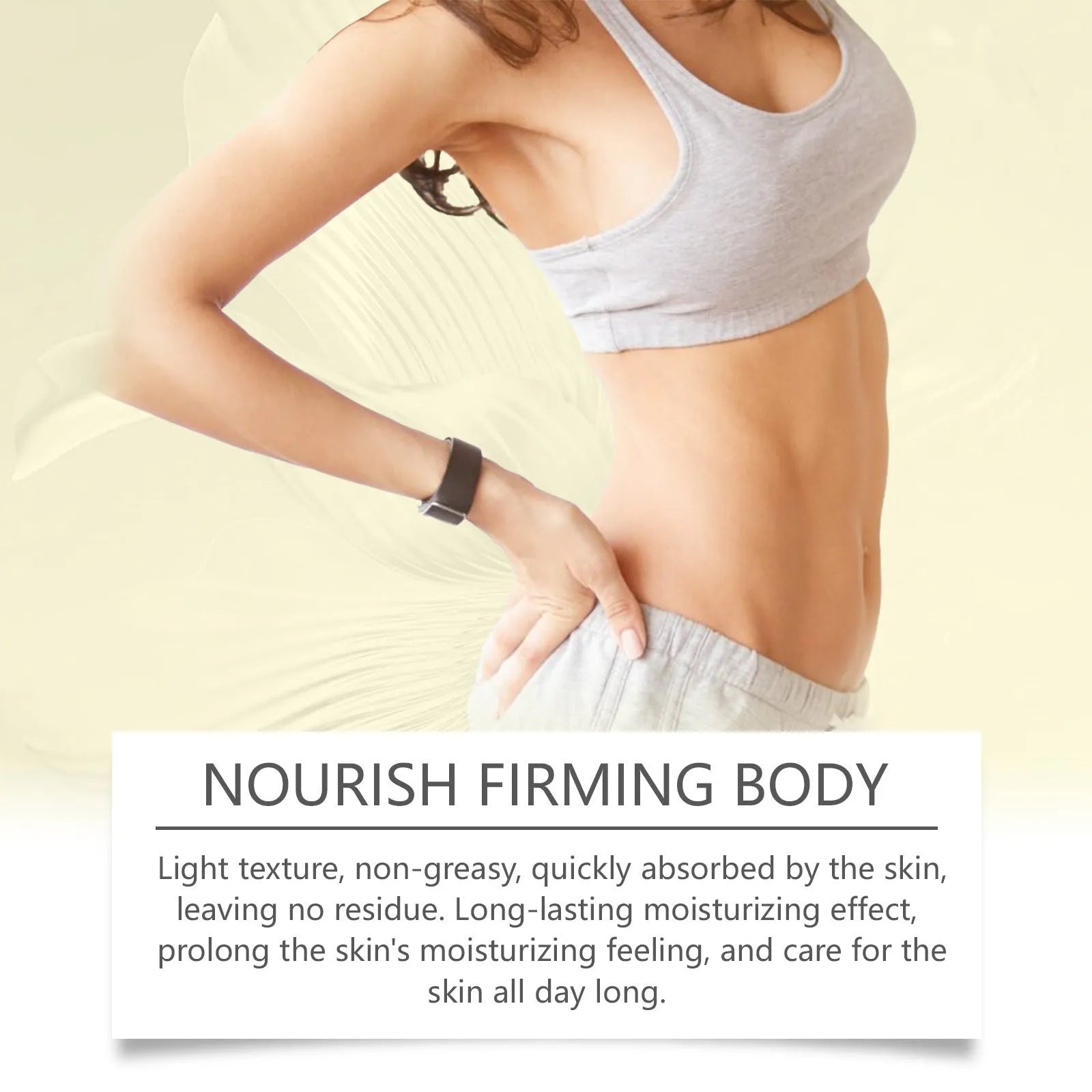 Nourishing and firming skin care massage set with skincare oil and moisturising cream